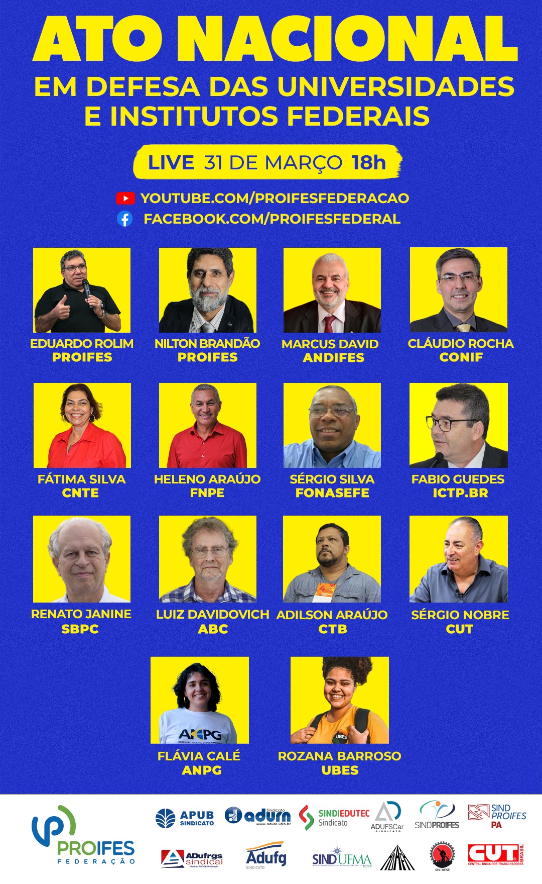 Ato Nacional em defesa das Universidades