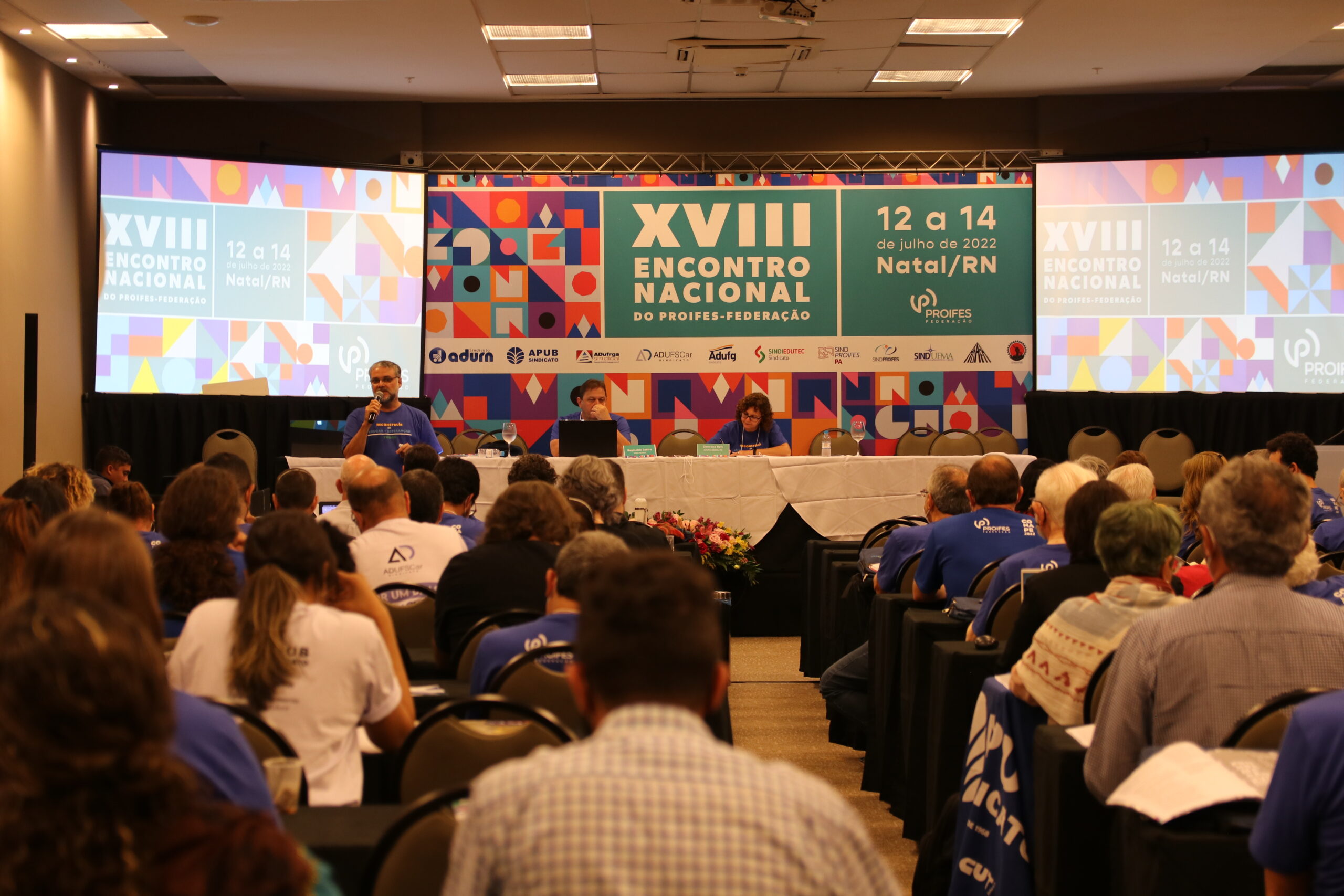ADUFSCar contribui com os debates do segundo dia do Encontro Nacional do PROIFES