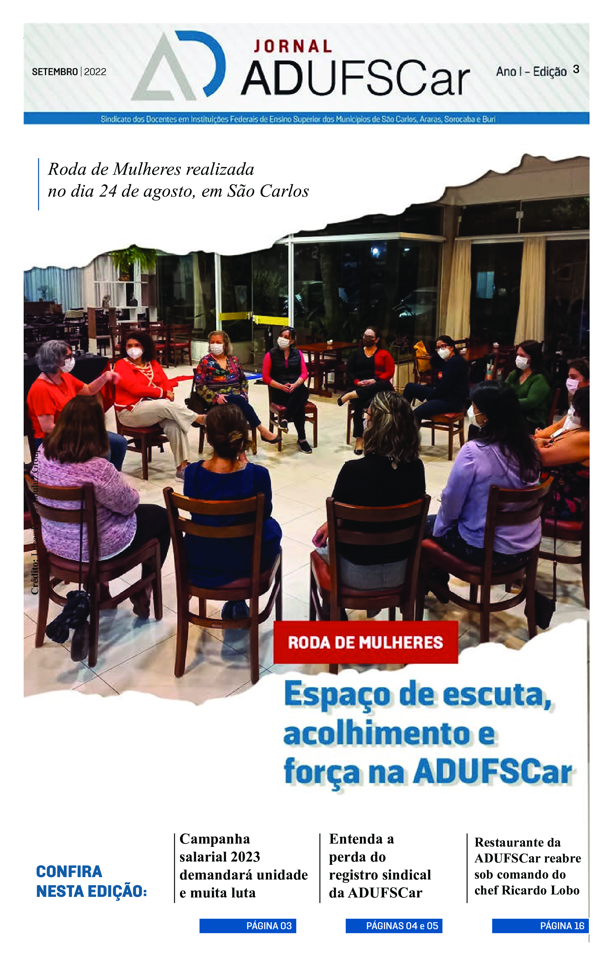 Jornal ADUFSCar – Edição 3 / Setembro 2022
