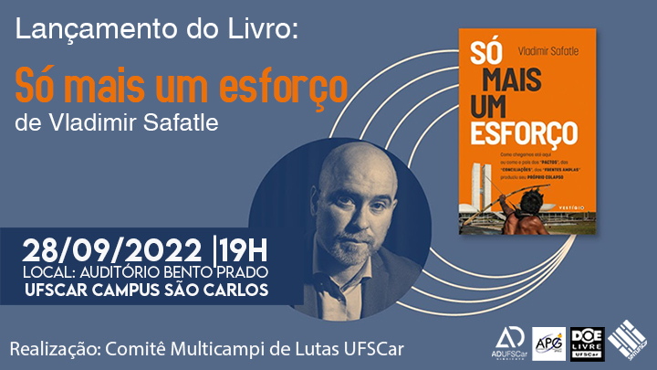 Convite: Comitê Multicampi de Lutas realiza debate com filósofo Vladimir Safatle