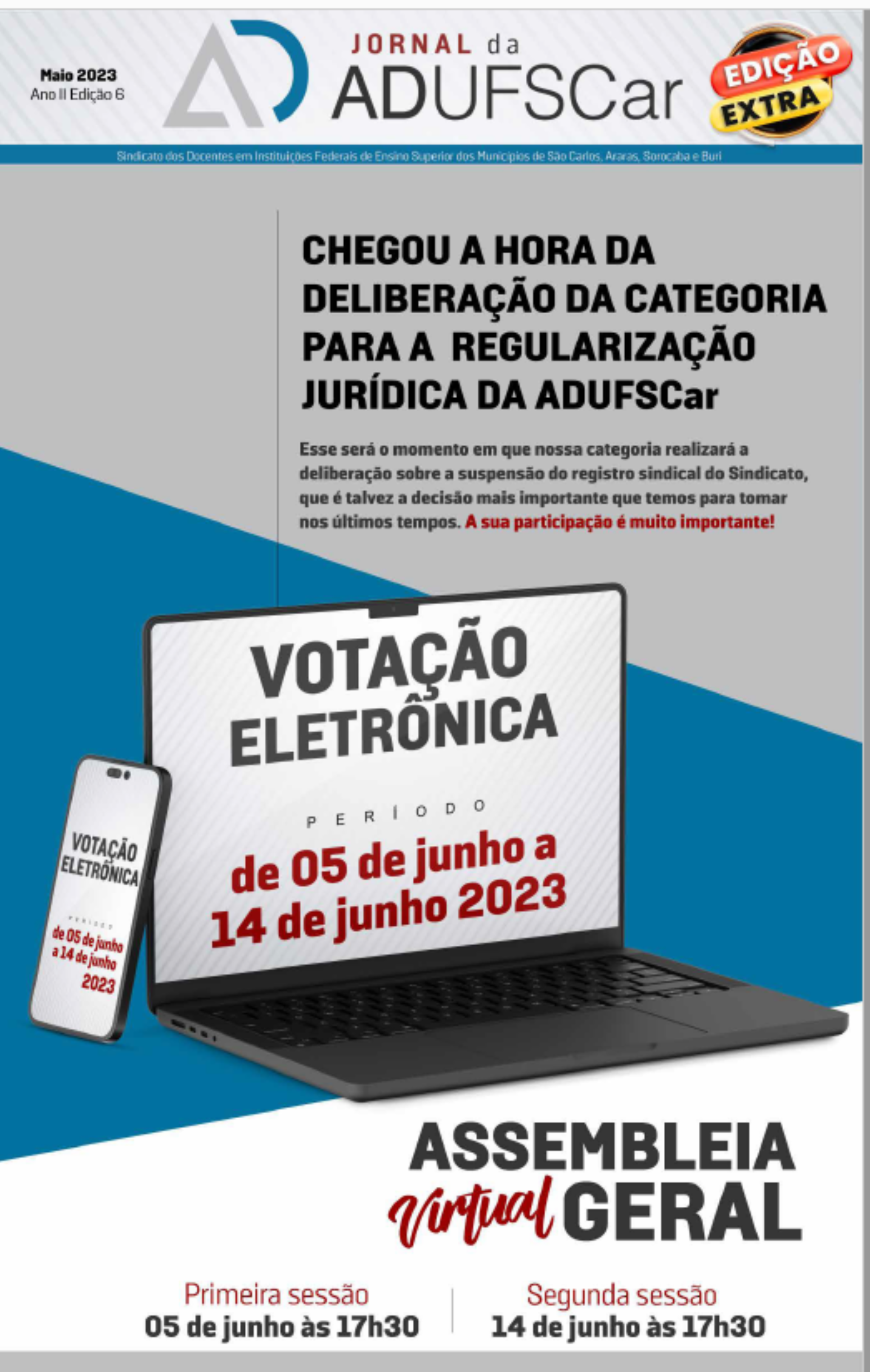 Jornal ADUFSCar / Edição Extra – Junho de 2023